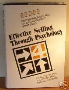 effective selling through psychology dimensional sales and sales management strategies 1st edition v ralph