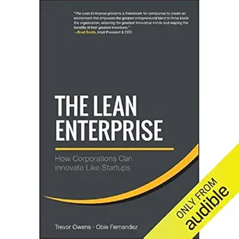 the lean enterprise how corporations can innovate like startups 1st edition trevor owens ,obie fernandez