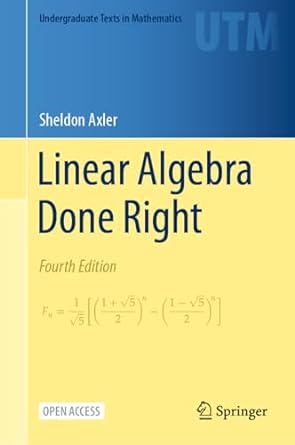 linear algebra done right 1st edition sheldon axler 3031410254, 978-3031410253