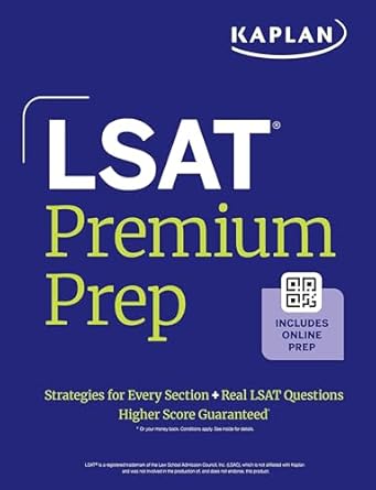 lsat premium prep 1st edition kaplan test prep 1506296084, 978-1506296081