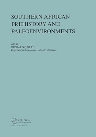southern african prehistory and palaeoenv 1st edition richard g klein 9061910978, 978-9061910978