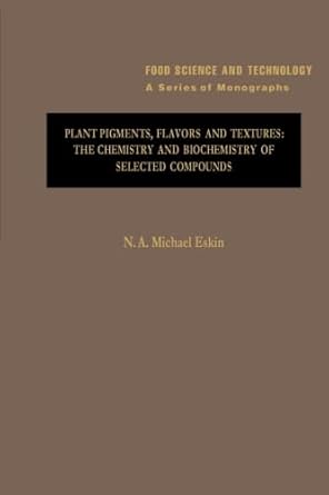 plant pigments flavors and textures the chemistry and biochemistry of selected compounds 1st edition n a m