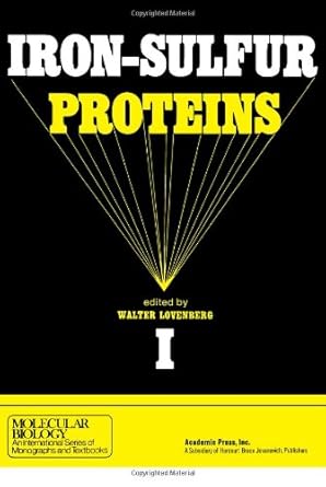 iron sulfur proteins 1st edition walter lovenberg 0124560016, 978-0124560017