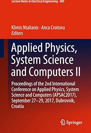 applied physics system science and computers ii proceedings of the 2nd international conference on applied