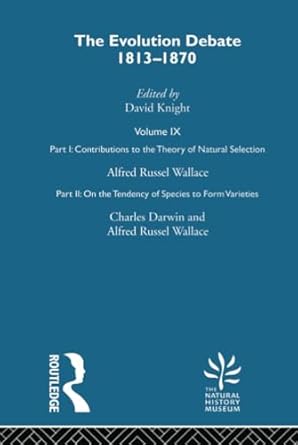 part i contributions to the theory of natural selection / part ii on the tendency of species to form