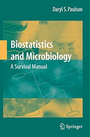 biostatistics and microbiology a survival manual 1st edition daryl s paulson 0387772812, 978-0387772813