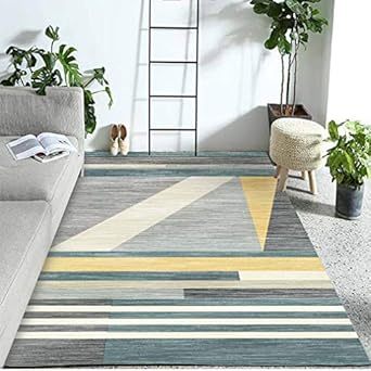 moxic soft geometric living room area rugs rectangular children crawling bedroom rug fleece anti slip carpets