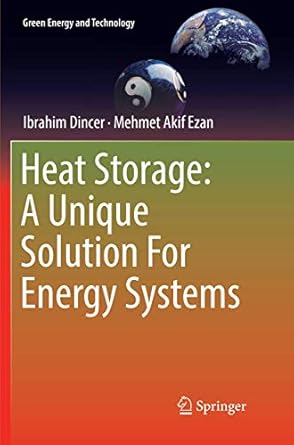 heat storage a unique solution for energy systems 1st edition ibrahim dincer ,mehmet akif ezan 3030063232,