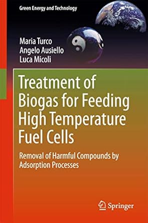 treatment of biogas for feeding high temperature fuel cells removal of harmful compounds by adsorption