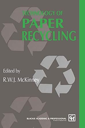 technology of paper recycling 1st edition r mckinney 940104578x, 978-9401045780