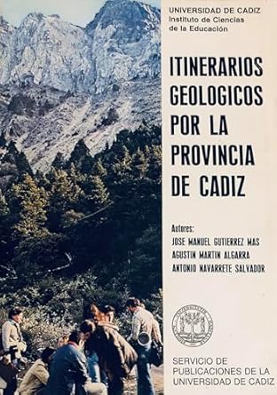 itinerarios geologicos por la provincia de cadiz 1st edition jose manuel gutierrez mas 8460027880,
