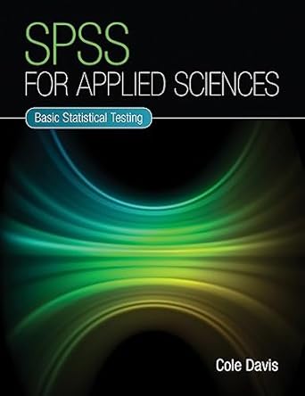 spss for applied sciences op basic statistical testing 1st edition cole davis 064310710x, 978-0643107106