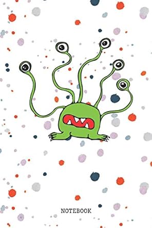 notebook funny space alien creature ufo planner / organizer / lined notebook 1st edition andrew science