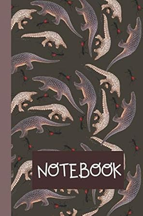 notebook unique lined journal to write in pangolin themed gift birthday present for pangolin lovers 1st