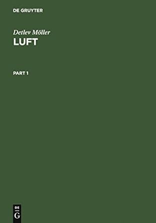 luft chemie physik biologie reinhaltung recht 1st edition detlev moller 3110164310, 978-3110164312