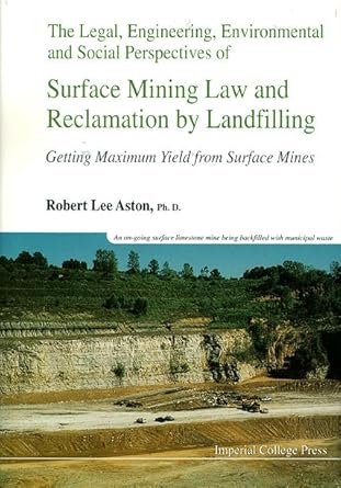 legal engineering environmental and social perspectives of surface mining law and reclamation by landfilling