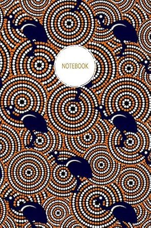 notebook emu notebook with australian aboriginal artwork recycled lined journal 1st edition ecoville