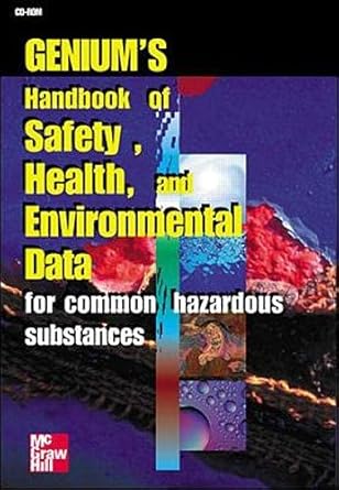 geniums handbook of health safety and environmental data cd rom 1st edition genium 0078531152, 978-0078531156