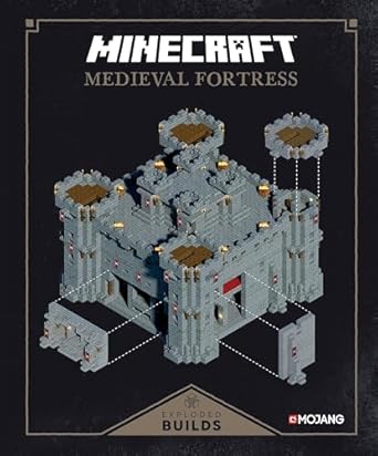 minecraft exploded builds medieval fortress an official mojang book 1st edition mojang ab ,the official
