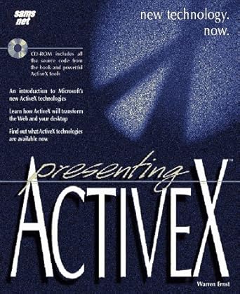 presenting activex 1st edition warren ernst ,john j kottler 1575211564, 978-1575211565