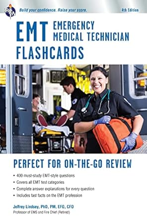 emt flashcard book 4th ed 1st edition jeffrey lindsey ph d 0738612472, 978-0738612478