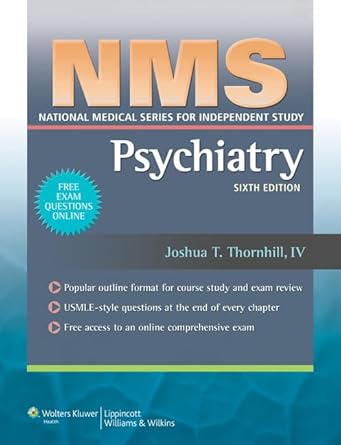 nms psychiatry 1st edition joshua t thornhill iv md 1608315746, 978-1608315741