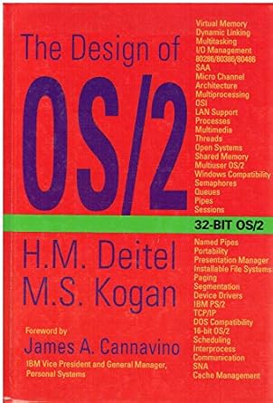 the design of os/2 1st edition deitel 0201548895, 978-0201548891