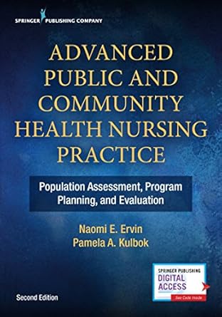 advanced public and community health nursing practice population assessment program planning and evaluation