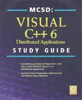 visual c++ 6 distributed applications study guide 1st edition michael lee 0782124399, 978-0782124392