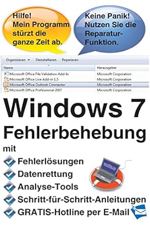 windows 7 fehlerbehebung 1st edition reiner backer 1492226629, 978-1492226628