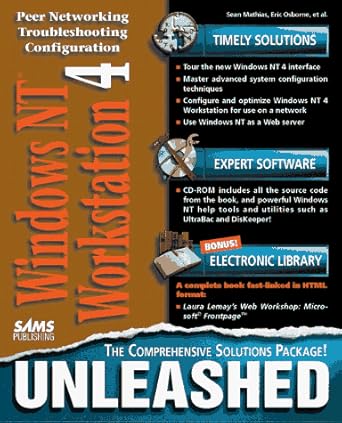 windows nt 4 workstation unleashed 1st edition sean mathias ,eric d osborne 0672309726, 978-0672309724