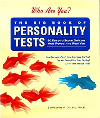 the big book of personality tests 90 easy to score quizzes that reveal the real you 1st edition salvatore v