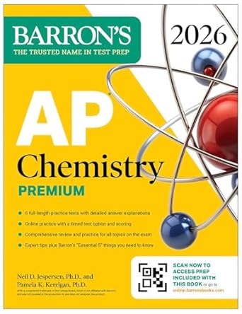 ap chemistry premium 2026 prep book with 6 practice tests + comprehensive review + online practice 1st