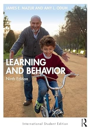 learning and behavior 1st edition james e mazur ,amy l odum 1032637803, 978-1032637808