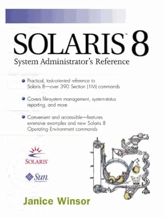 solaris 8 system administrators reference 1st edition janice winsor 0130277010, 978-0130277015