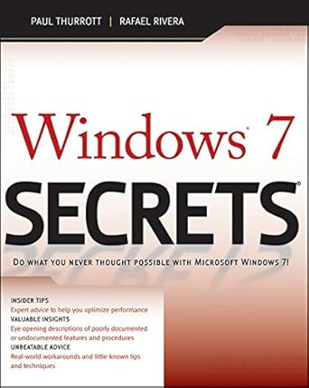 windows 7 secrets 1st edition wiley b000ar9pf4
