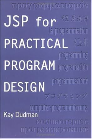 jsp for practical program design 1st edition k dudman 1857284070, 978-1857284072