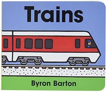 trains board book 1st edition byron barton 0694011673, 978-0694011674