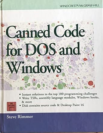 canned code for dos and windows 1st edition steve rimmer 083064511x, 978-0830645114