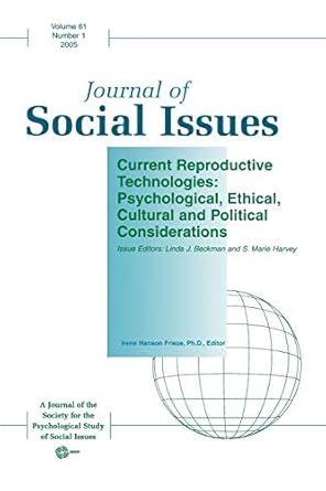 current reproductive technologies psychological ethical cultural and political considerations 1st edition