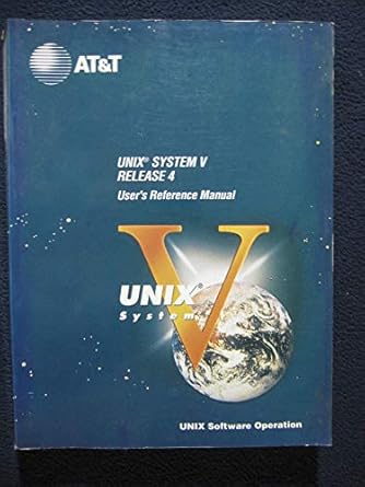 unix system v release 4 users reference manual 1st edition at t 0139470379, 978-0139470370