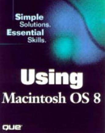 using mac os 8 5 1st edition brad miser 0789716143, 978-0789716149