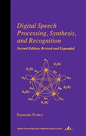 digital speech processing synthesis and recognition 1st edition sadaoki furui 8120417801, 978-8120417809