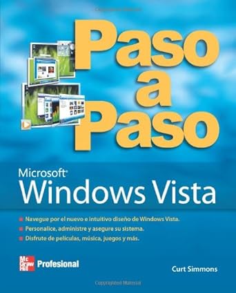 windows vista paso a paso 1st edition curt simmons 9701062434, 978-9701062432