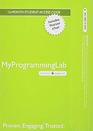 mylab programming with pearson etext access card for problem solving with c++ 1st edition walter savitch