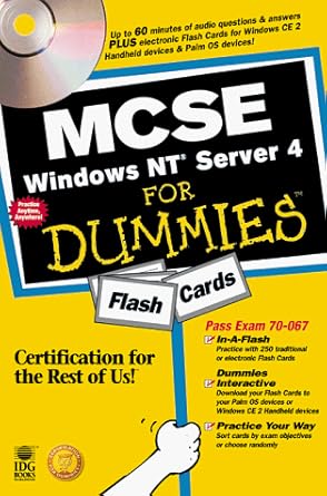 mcse windows nt server 4 for dummies flash cards 1st edition consumer dummies 0764505505, 978-0764505508