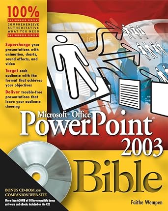 powerpoint 2003 bible 1st edition faithe wempen 0764539728, 978-0764539725