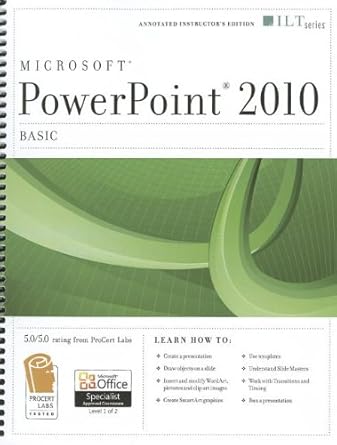 powerpoint 2010 basic + certblaster 1st edition axzo press 1426020678, 978-1426020674