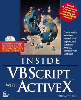 inside vbscript and activex 1st edition yusuf malluf ,art scott ,cameron laird ,michael c amundsen ,jeffrey