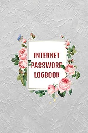 internet password logbook journal and logbook to protect usernames and passwords modern password keeper